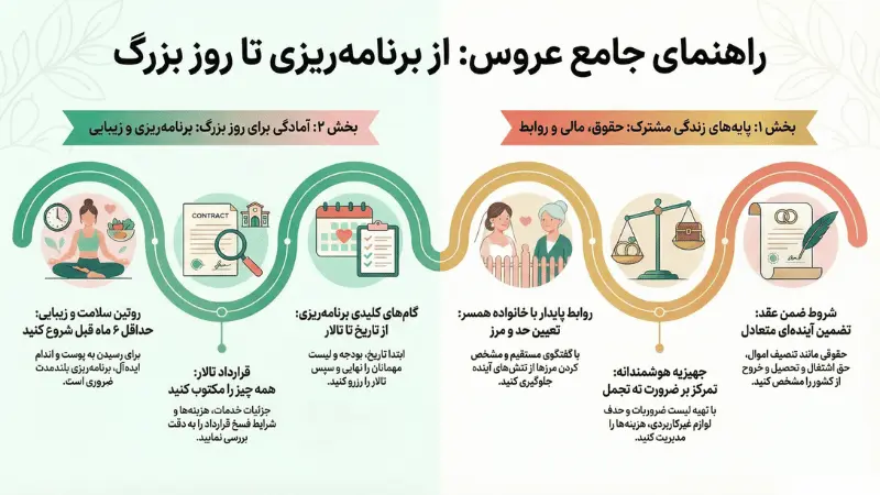 7 توصیه به عروس خانم ها برای شب عروسی
